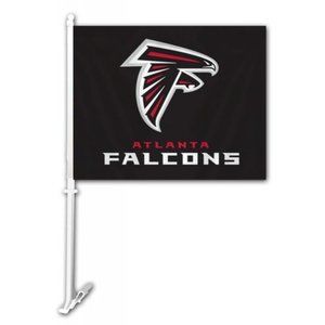 🏈🆕 ATLANTA FALCONS DOUBLE SIDED CAR FLAG - NFL - MEN